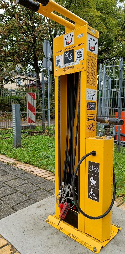 Foto der neuen Fahrrad-Reparaturwerkstatt